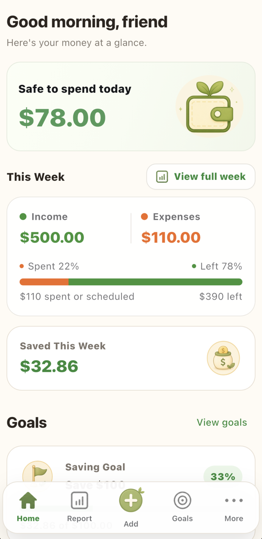 Pocket Buddy app preview